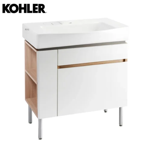 _22779T-1-0+31501T-L-PD1 KOHLER Family Care 浴櫃盆組(80cm) K-22779T-1-0_K-31501T-LR-PD1