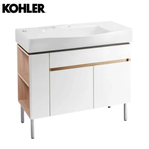31503T-L-PD1+22780T-1-0 KOHLER Family Care 浴櫃盆組(100cm) K-22780T-1-0_K-31503T-LR-PD1