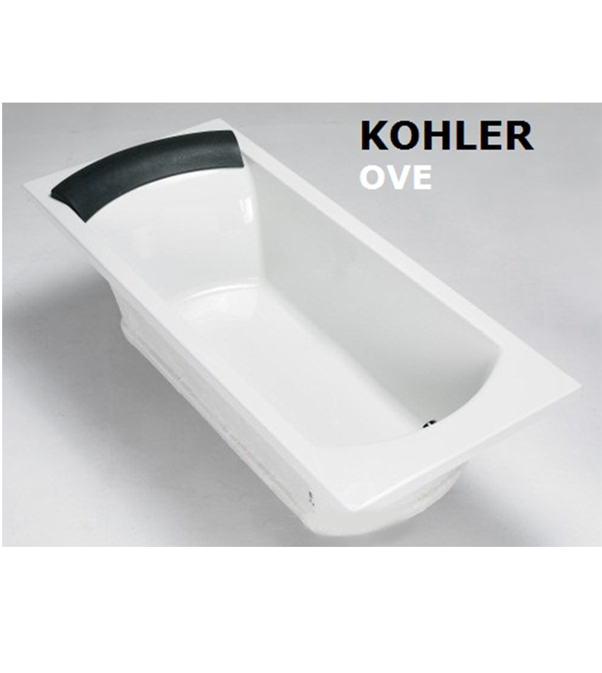 1707T-58-0-3 KOHLER OVE 崁入式壓克力浴缸附浴枕(170cm) K-1707T-58-0