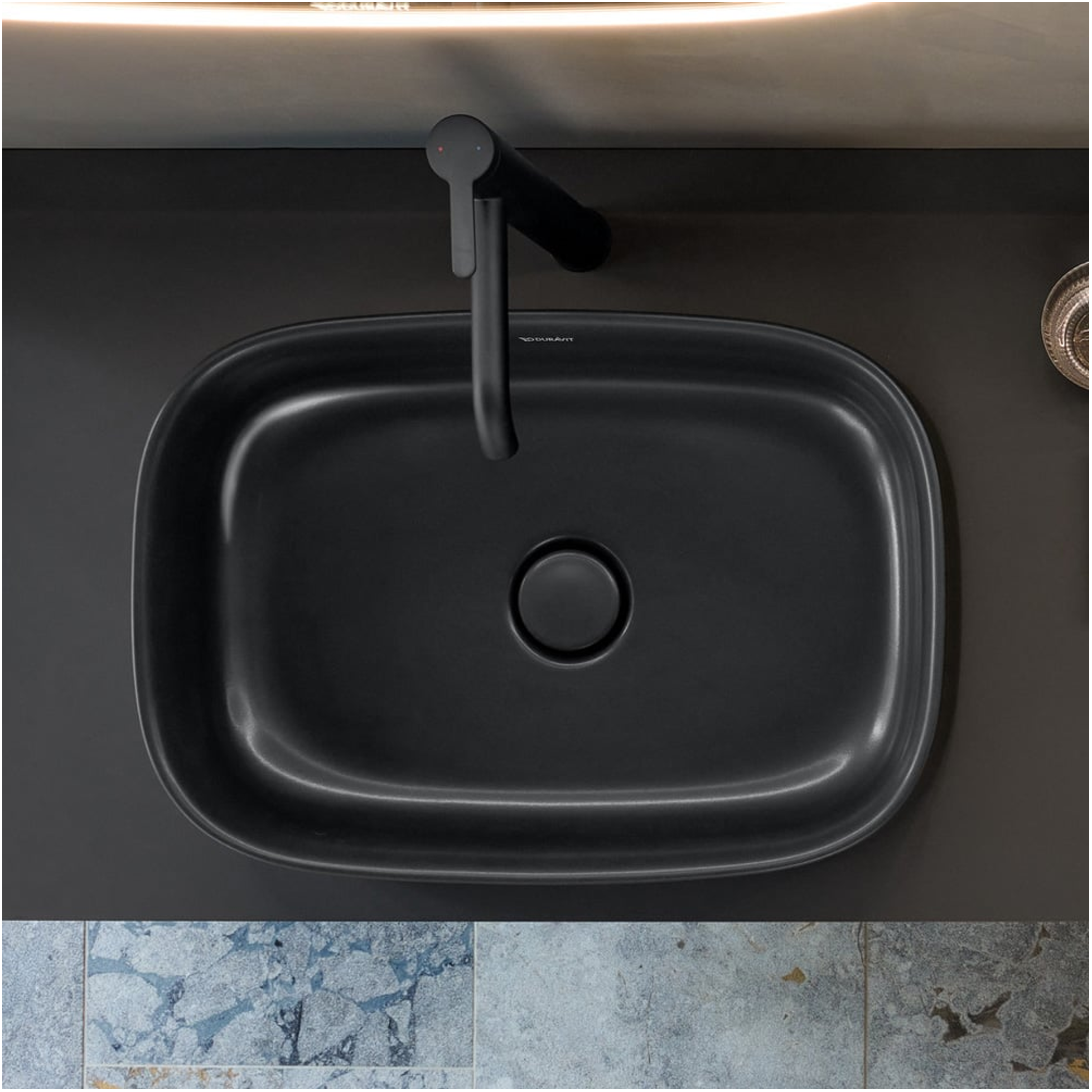 DURAVIT 檯上盆-Zencha (霧黑)  2373551379