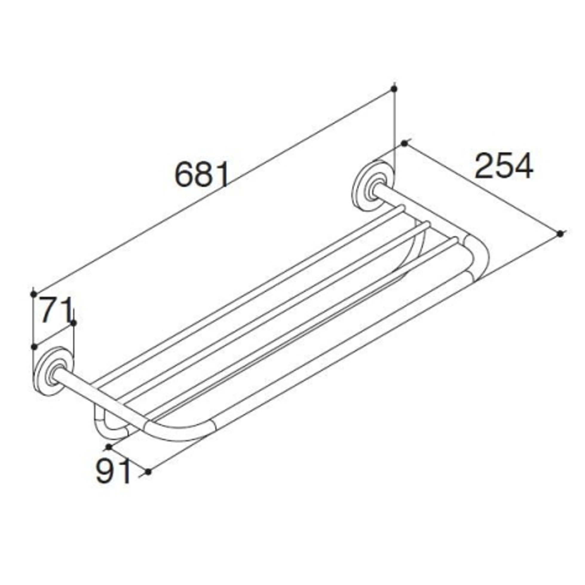 2_09a5848f-e901-4633-8802-fbceab23082e KOHLER Eolia 雙層毛巾架 K-17529T-CP