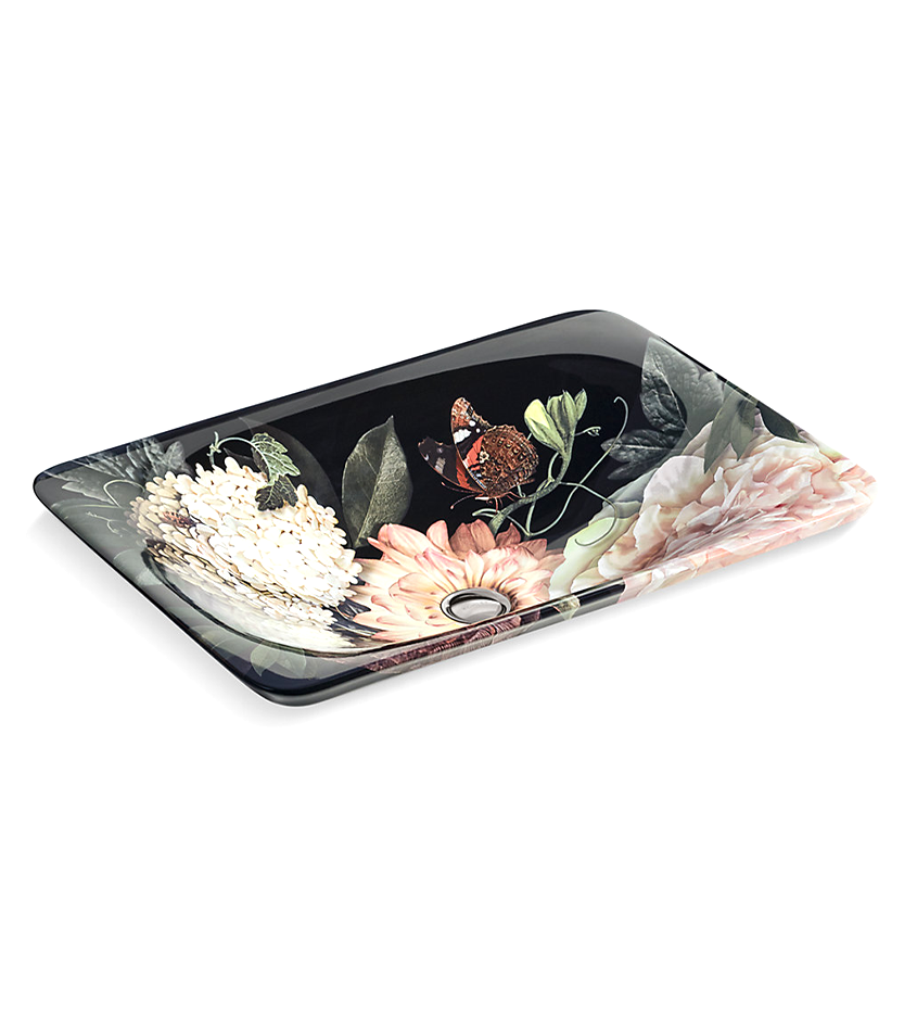 30334-DM1-0 KOHLER in Blush Floral™ on Carillon® Rectangle Wading Pool® (53.6cm) K-30334-DM1-0