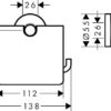 4_f185e8ee-3010-4cb8-b26c-ccf50237649d hansgrohe Logis Universal 衛生紙架 41723