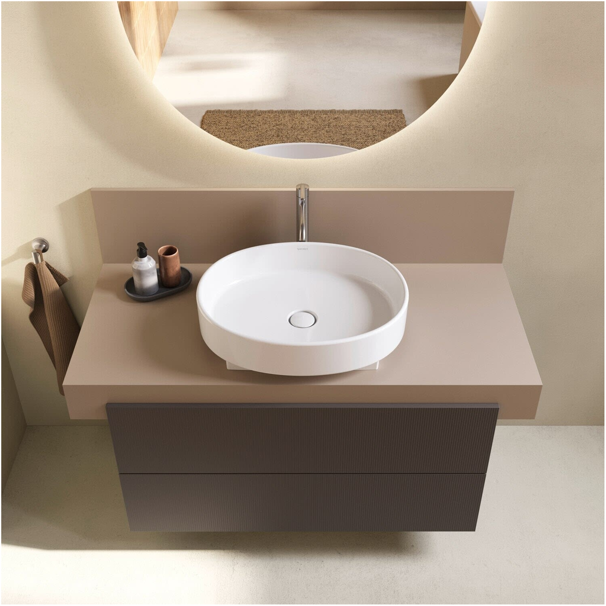 DURAVIT Balcoon系列-檯上盆，霧白色 55cm x 45cm 241055AC79