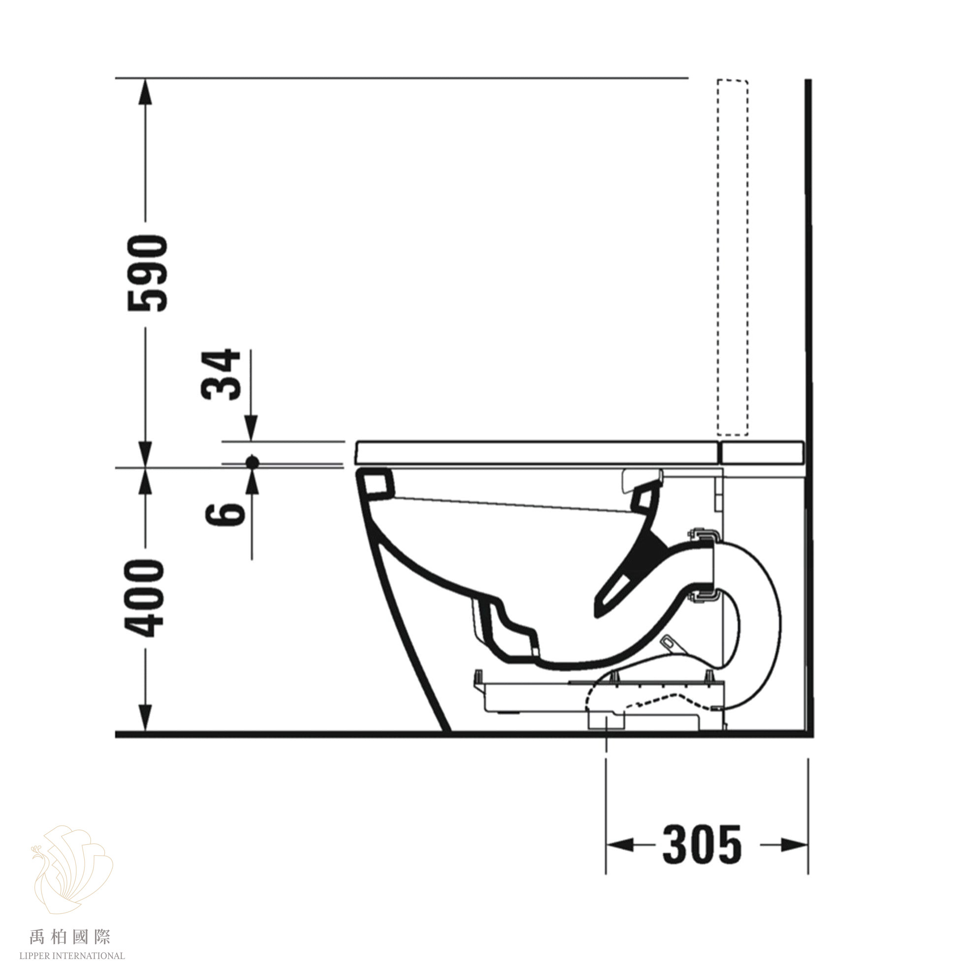 DV1 DURAVIT SensoWash I PLUS (霧玫瑰金款) 全自動免治馬桶 620000021501321