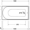 DURAVIT 150cm壓克力崁入缸 D-Neo  700471000000000