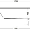 Duravit_TD_1271060_72 DURAVIT 170cm壓克力崁入缸 D-Neo 700478000000000