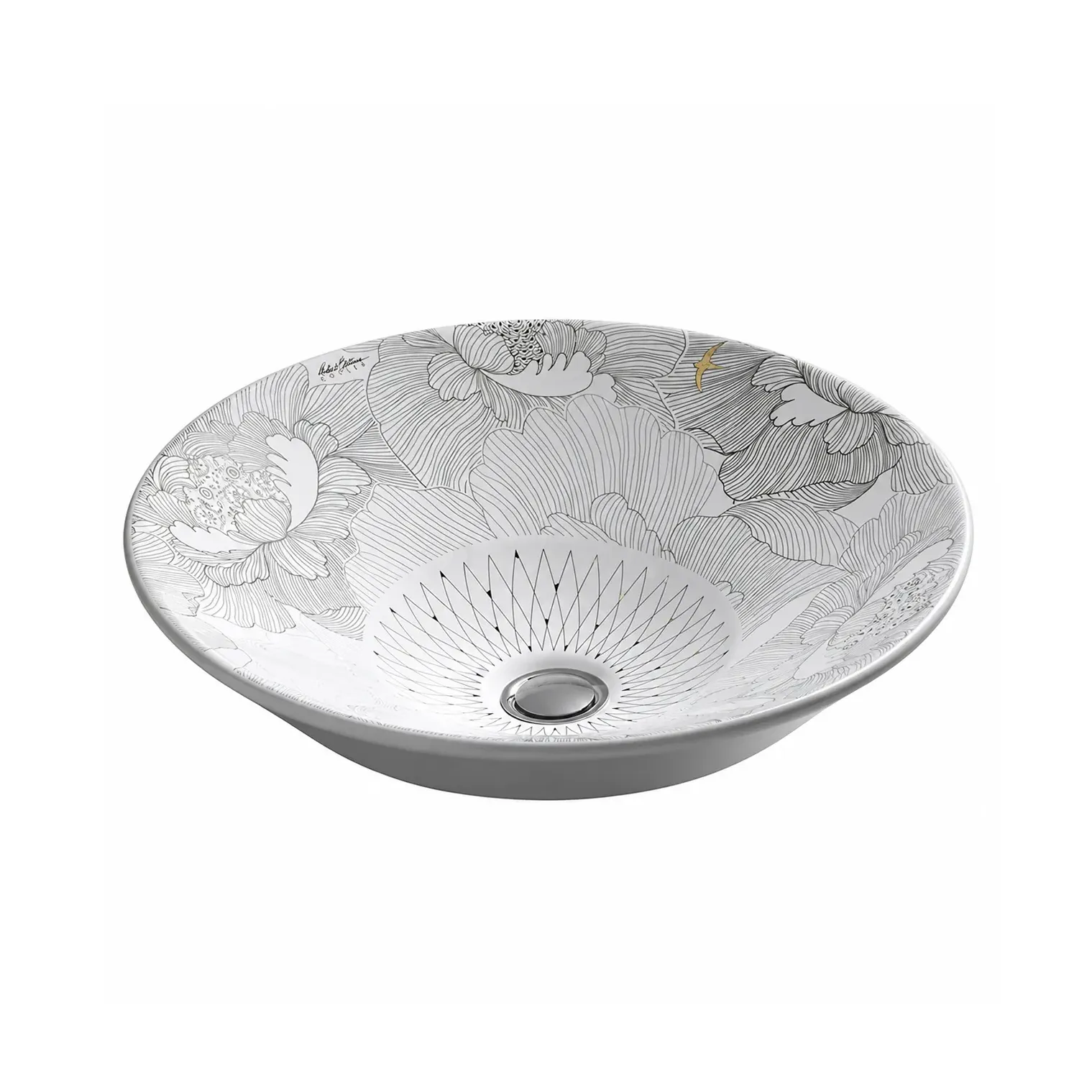 KOHLER Empress Bouquet 彩繪獨立盆(42cm) K-14223T-SMC-0