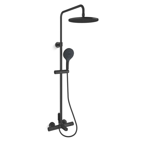 KOHLER Accliv 恆溫三路淋浴柱-霧黑 K-33091T-9-BL