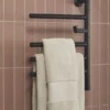KOHLER-Underscore-29349TW-7-霧面黑小型電熱毛巾架-帶掛勾-110V-浴室毛巾烘乾架-章記 KOHLER Underscore 電熱毛巾架(外露式/110V) K-29349TW-7
