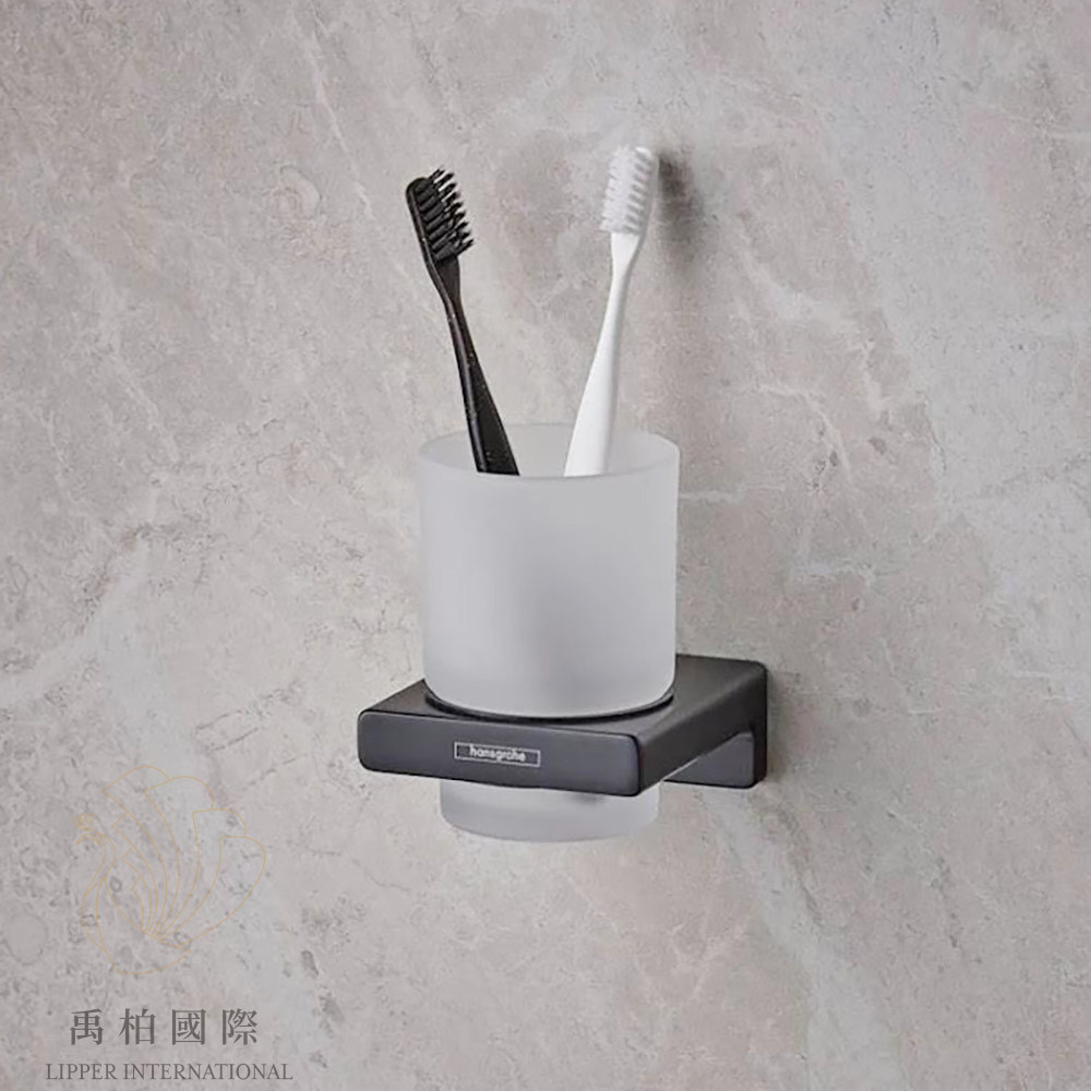 Hansgrohe AddStoris漱口杯架 霧黑41749677