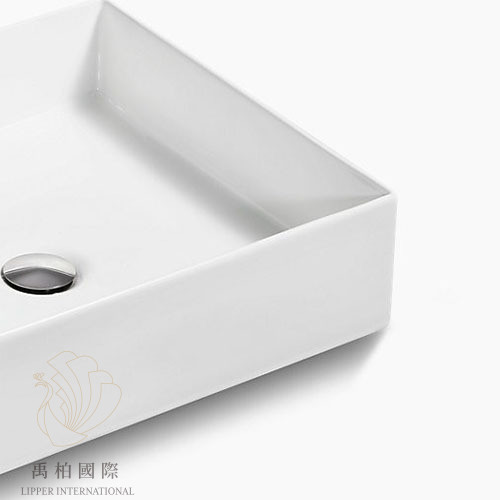 original-1032 KOHLER Mica方形獨立盆 白(39cm) K-90011T-0