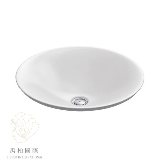 original-1039 KOHLER Carillon 圓型上嵌盆 冰瑩白(44cm) K-96118T-G81