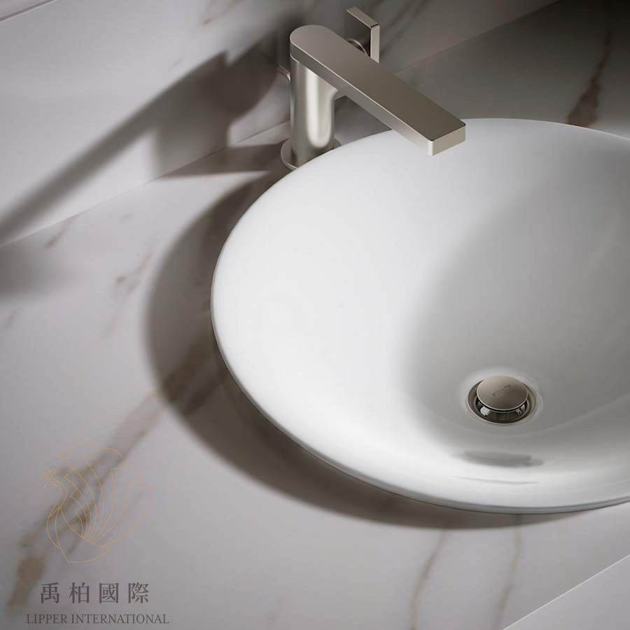 KOHLER Carillon 圓型上嵌盆 冰瑩白(44cm) K-96118T-G81