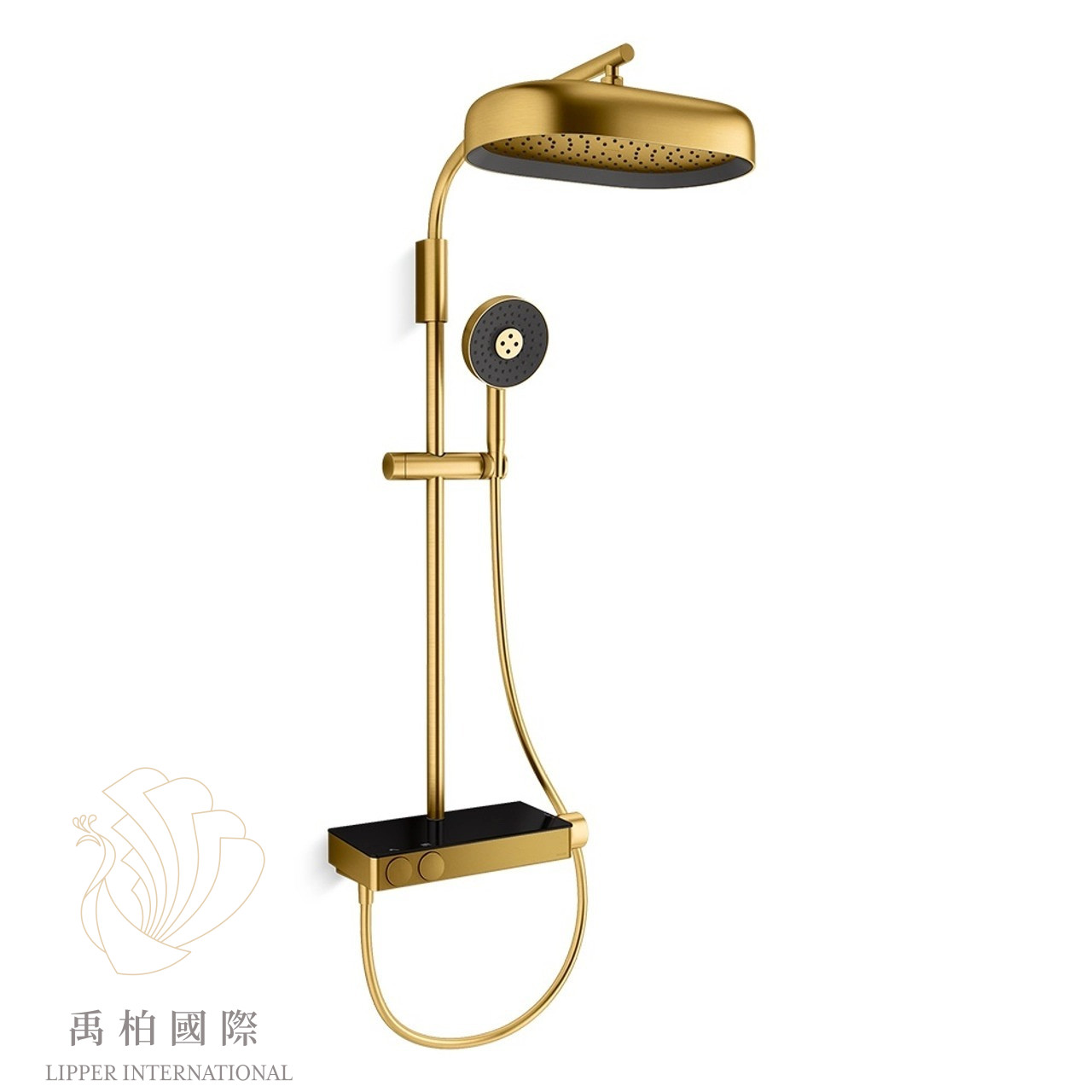 KOHLER Anthem恆溫二出淋浴柱 摩登金K-26331T-9-2MB