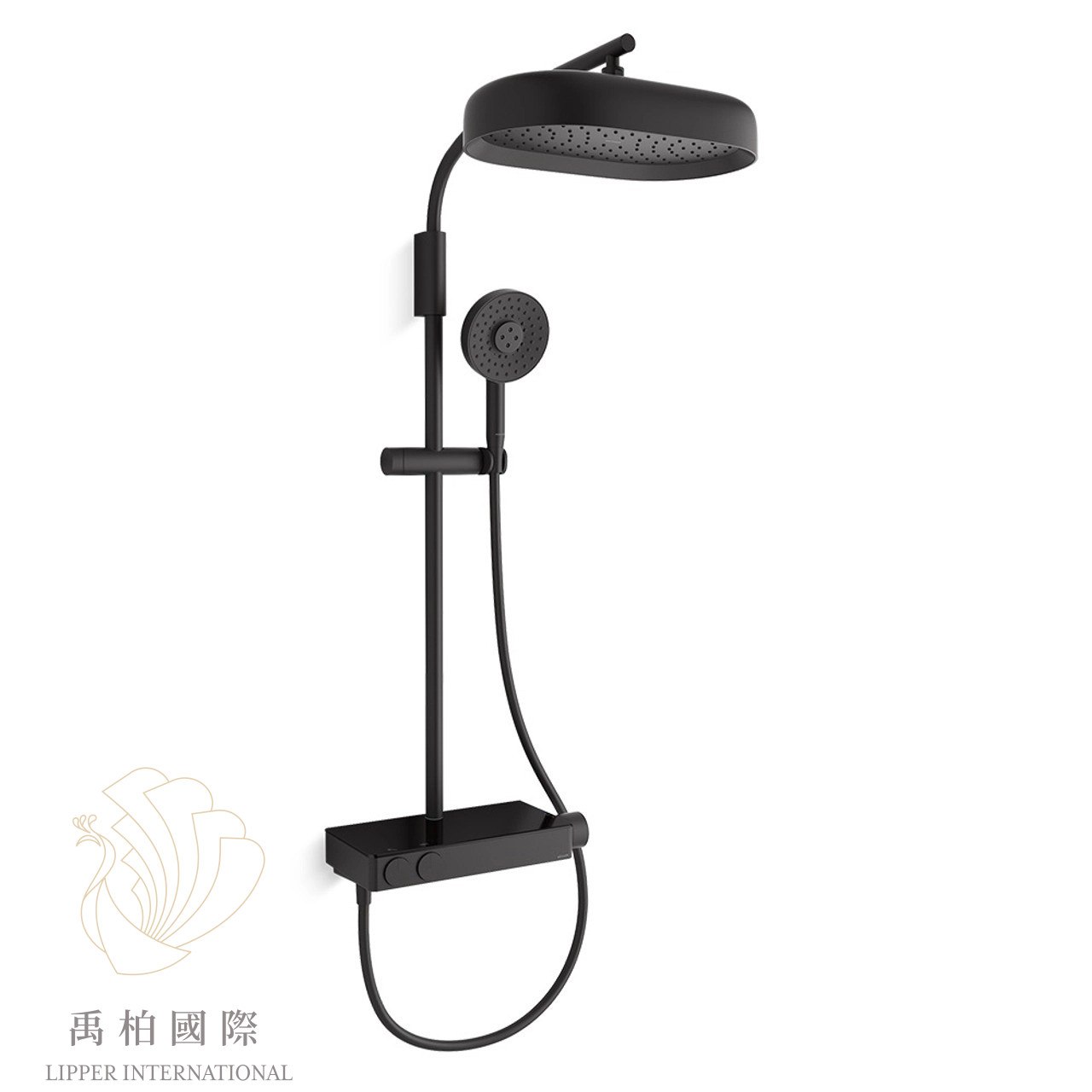 KOHLER Anthem恆溫花灑淋浴柱 霧黑 K-26331T-9-BL