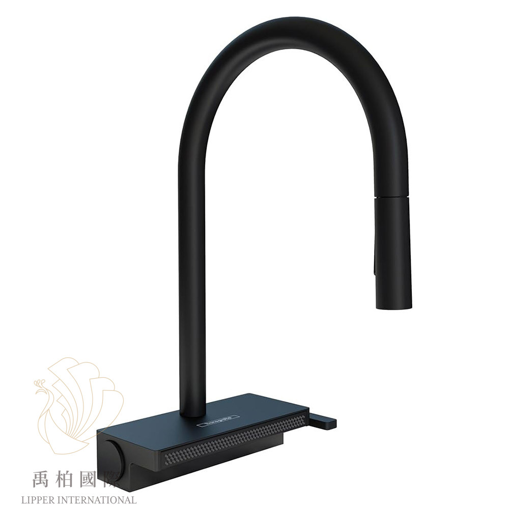 original-1169 hansgrohe Aquno Select M81伸縮廚房龍頭-霧黑 73837671