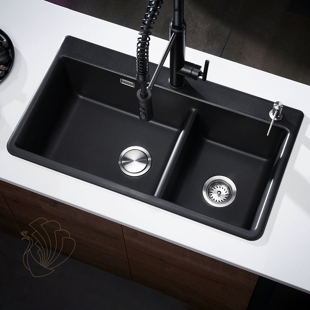 original-1283 KOHLER Cairn Neoroc花崗岩雙槽(84cm)K-27815T-2HD
