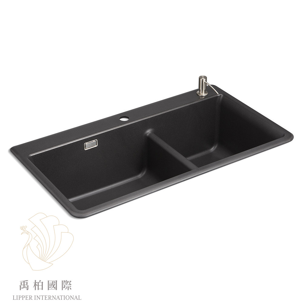 original-1285 KOHLER Cairn Neoroc花崗岩雙槽(84cm)K-27815T-2HD