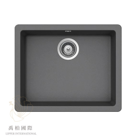original-1329 Hafele海福樂 55cm花崗岩水槽Quadro N100曜石灰 570.31.751