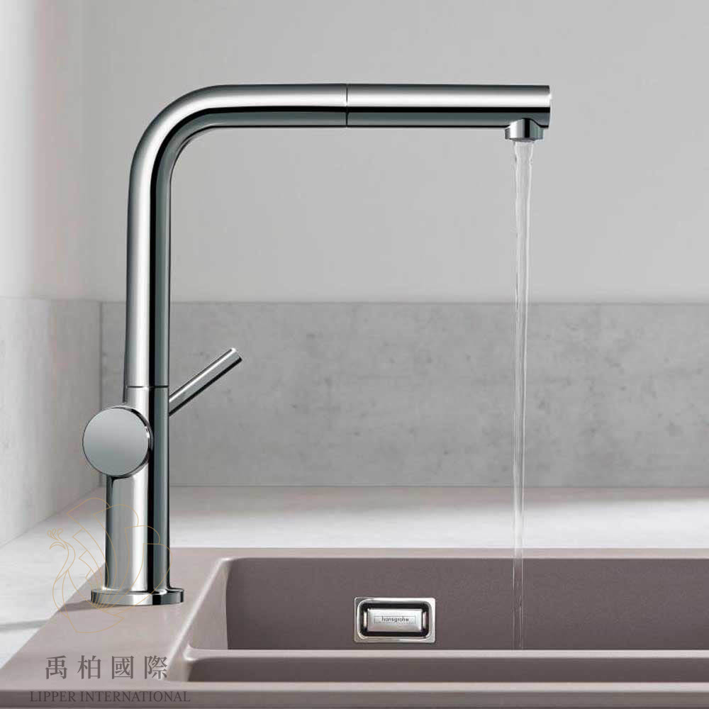 original-1358 hansgrohe Talis M54伸縮廚房龍頭 鉻色 72808