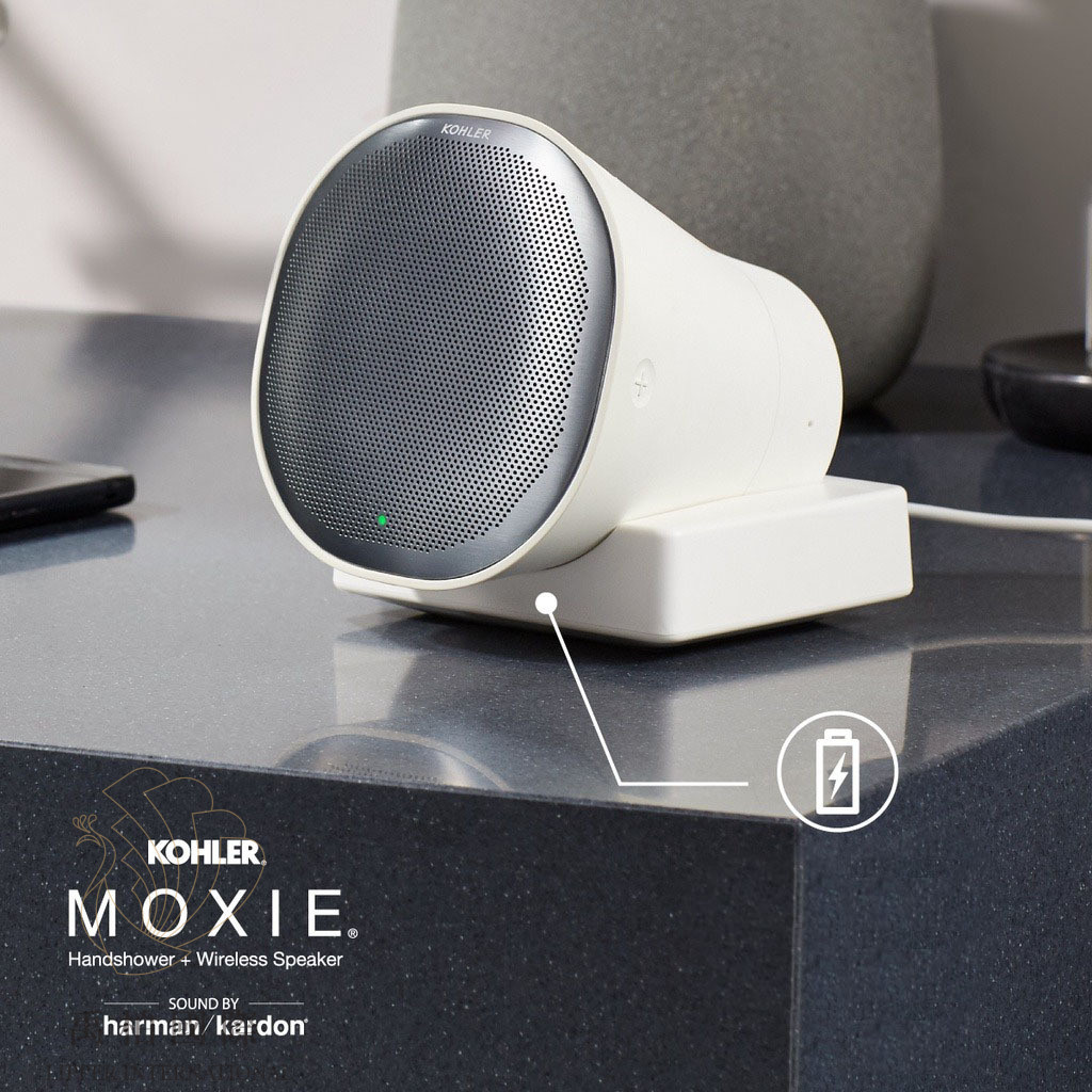 KOHLER Moxie 2.0藍芽魔音手持花灑 霧黑K-R28241T-NKE-BL