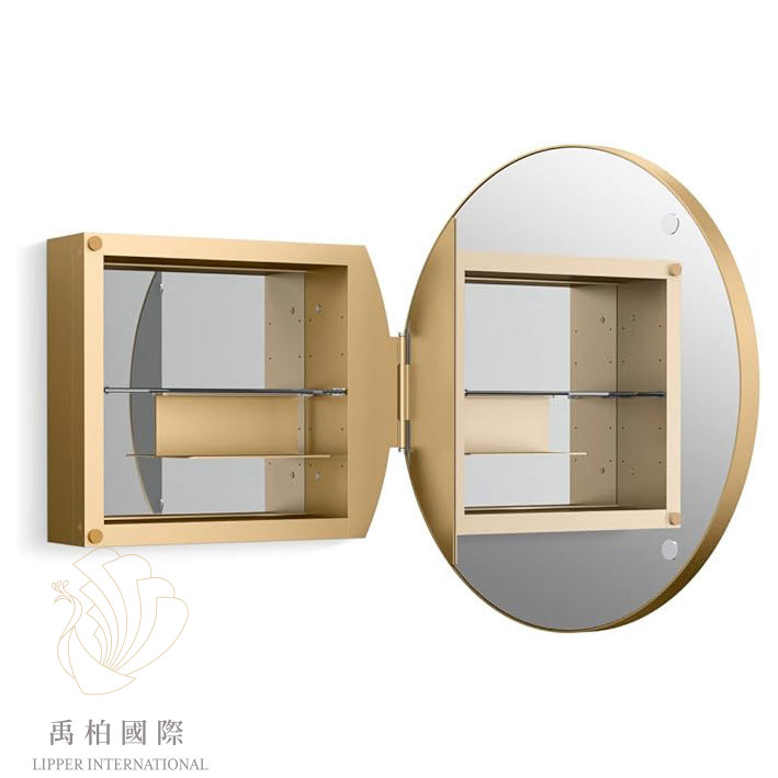Kohler Verdera 圓形鏡櫃(60cm) 霧金 K-35572-BGL