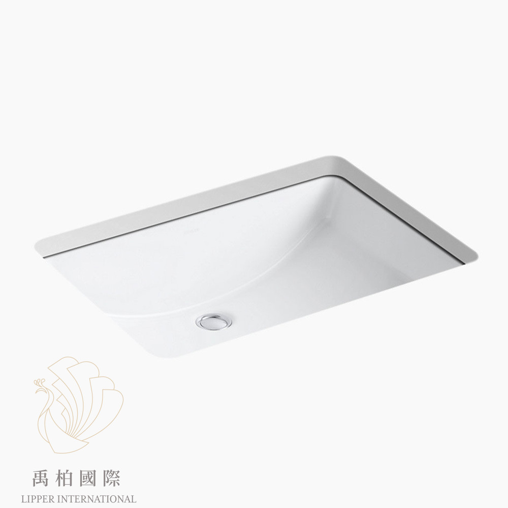 original-342 KOHLER Ladena方型下崁盆(53cm) 白色 K-2215X-0