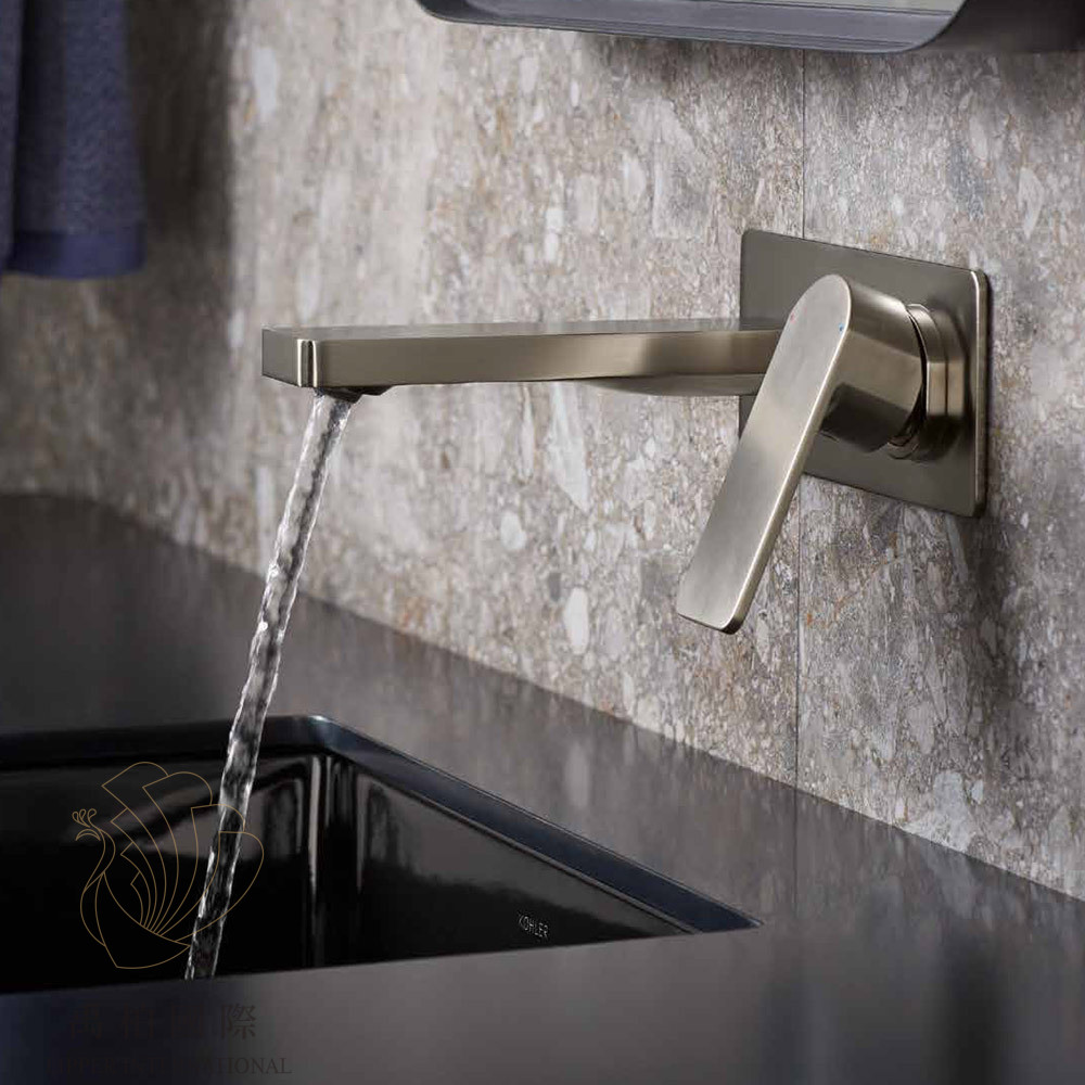 KOHLER Parallel壁出水臉盆龍頭 羅曼銀 K-22567T-B4-BN