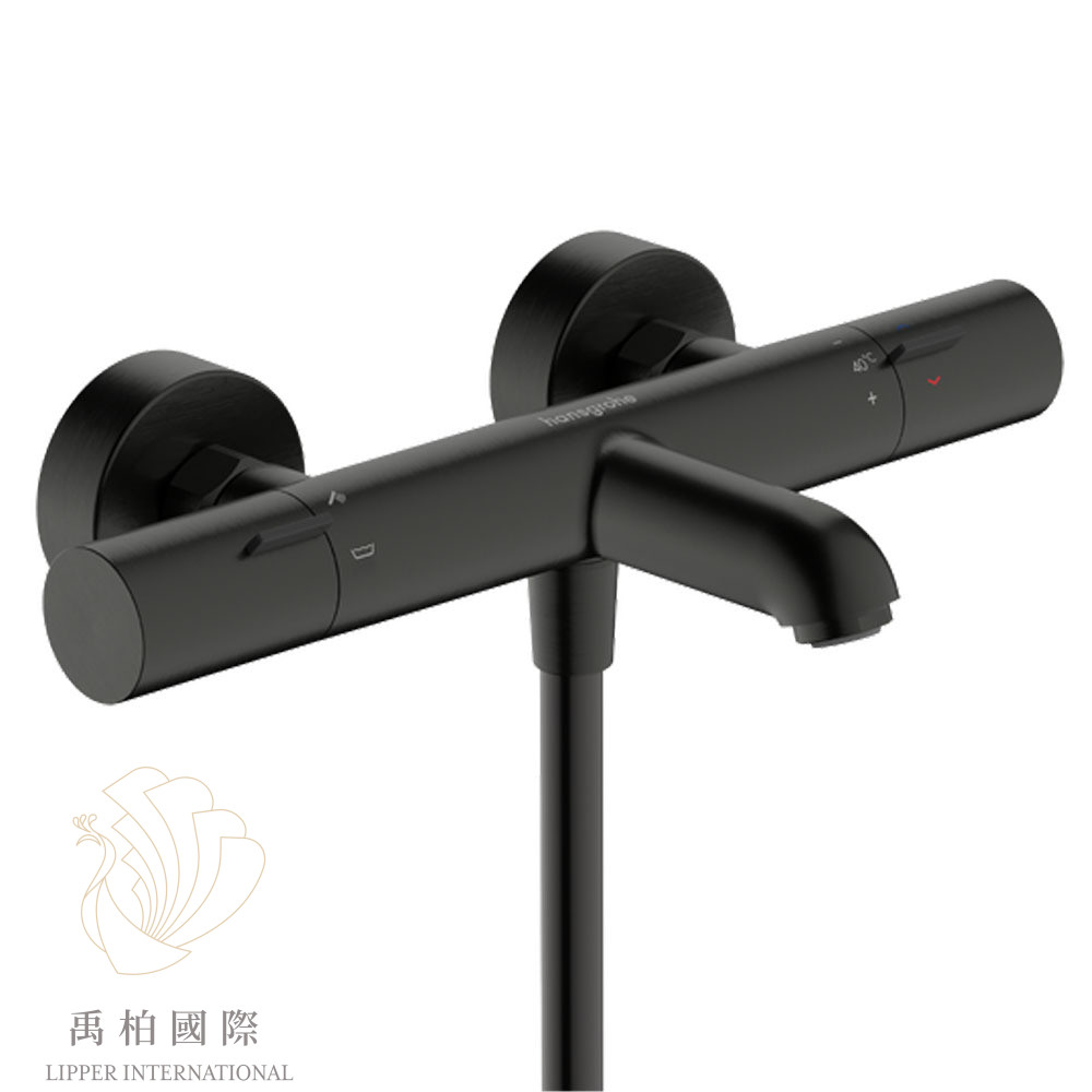 hansgrohe Ecostat Fine恆溫浴缸淋浴龍頭 黑鉻色13325340