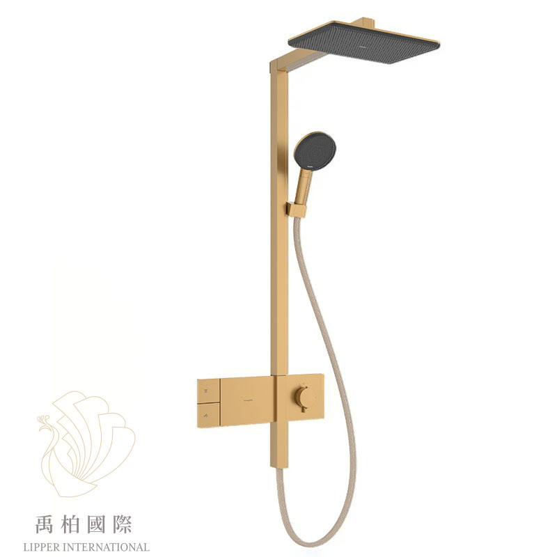 original-603 hansgrohe Alive Q恆溫淋浴花灑組 霧金24580140