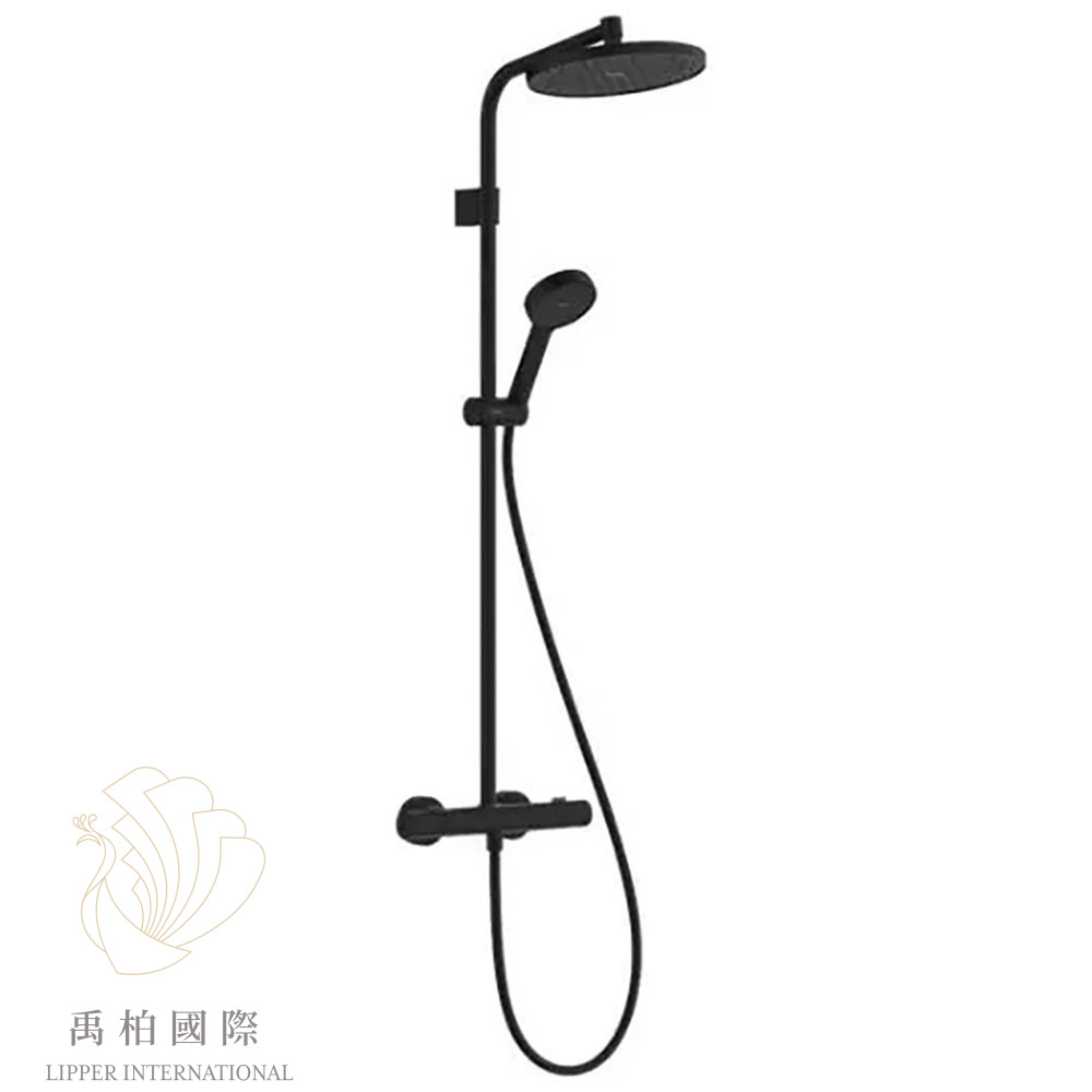 original-622 hansgrohe Activera S 240恆溫淋浴花灑組 霧黑28078670