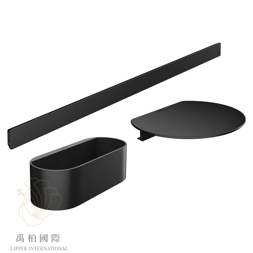 original-63 hansgrohe WallStoris 70cm掛桿配件組 霧黑27966670