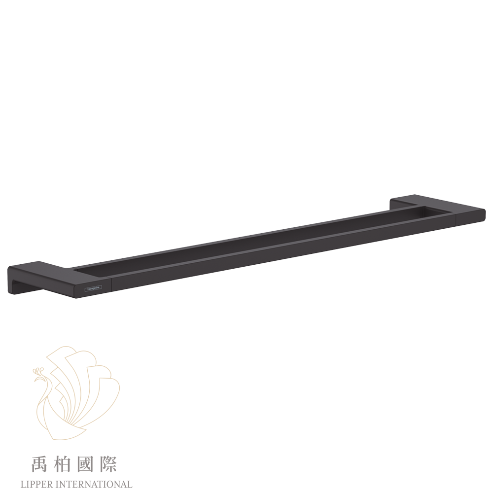 Hansgrohe AddStoris 65cm雙桿毛巾桿-霧黑 41743677