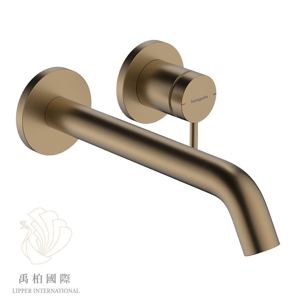 Hansgrohe Tecturis S 壁出水臉盆龍頭-霧金 73351140