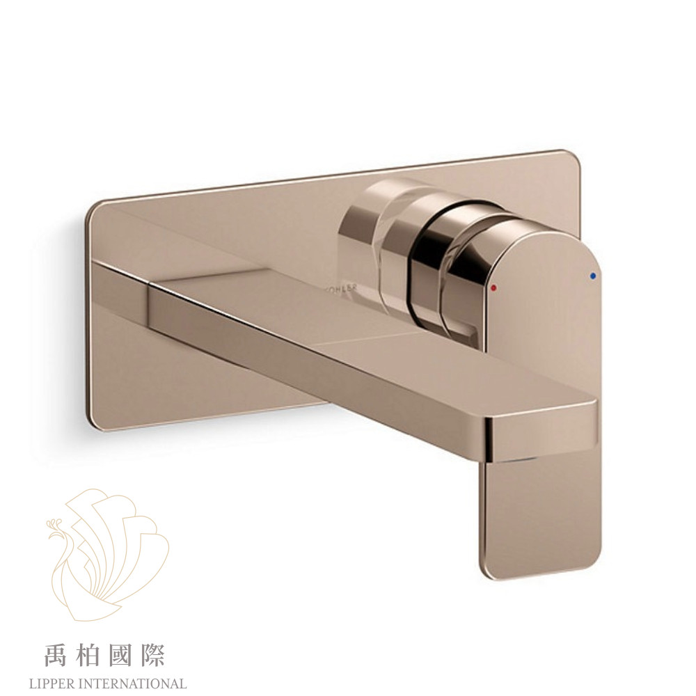 KOHLER Parallel 壁出水臉盆龍頭-玫瑰金 K-22567T-B4-RGD
