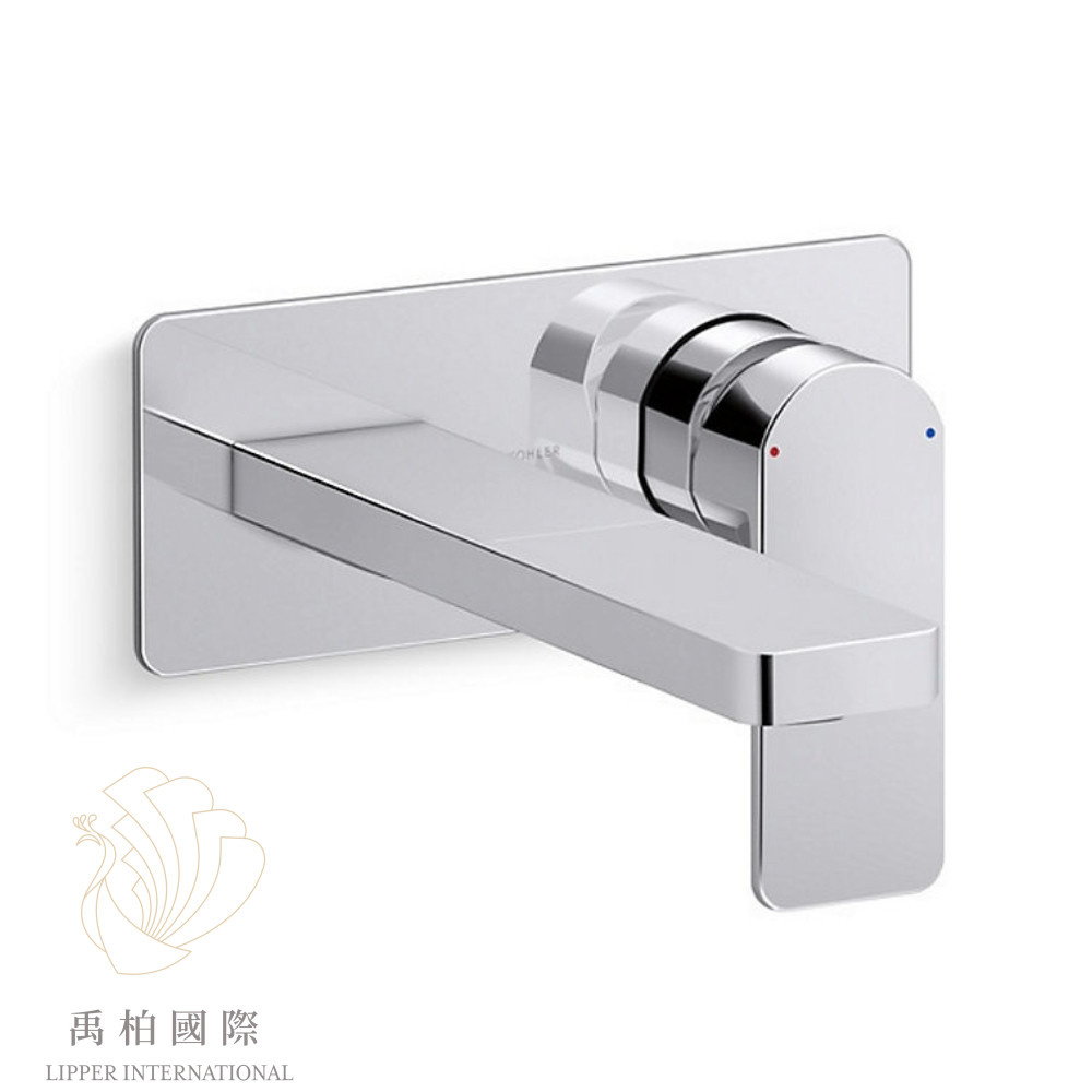 KOHLER Parallel 壁出水臉盆龍頭-鉻色 K-22567T-B4-CP