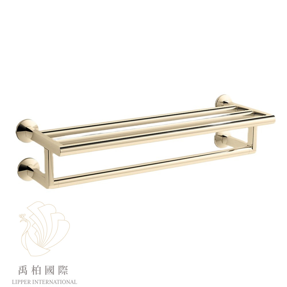 (限量)KOHLER Components 60cm毛巾置物架 法蘭金K-78376T-AF