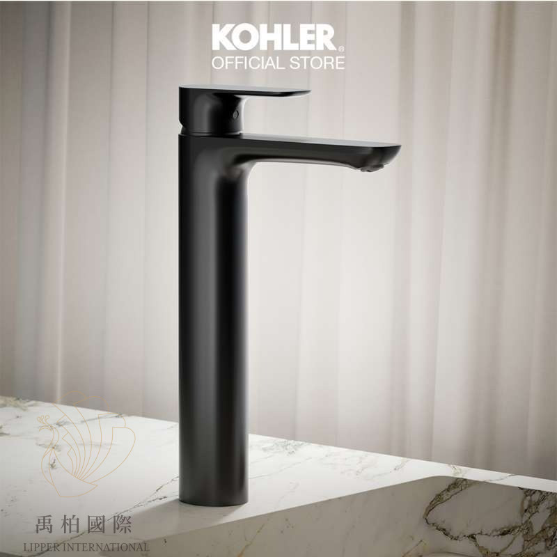 KOHLER Aleo 加高臉盆龍頭-霧黑 K-98868T-B4-BL