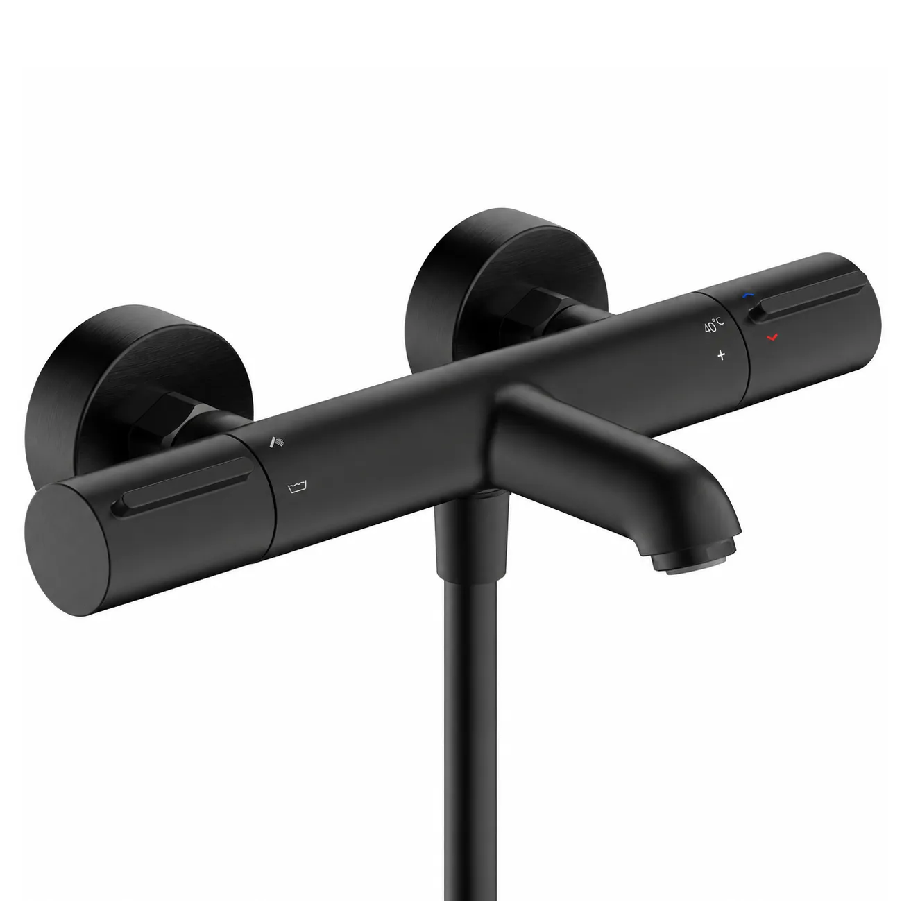 ✦hg精選產品✦hansgrohe Ecostat Element 定溫沐浴龍頭(霧黑鉻) 13347340