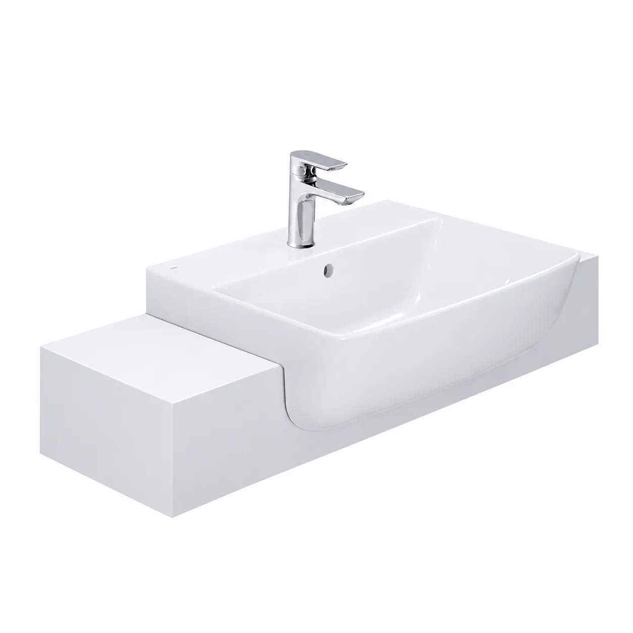 ✧煥新美學季✧INAX 半嵌式臉盆(55cm) AL-345VFC-TW