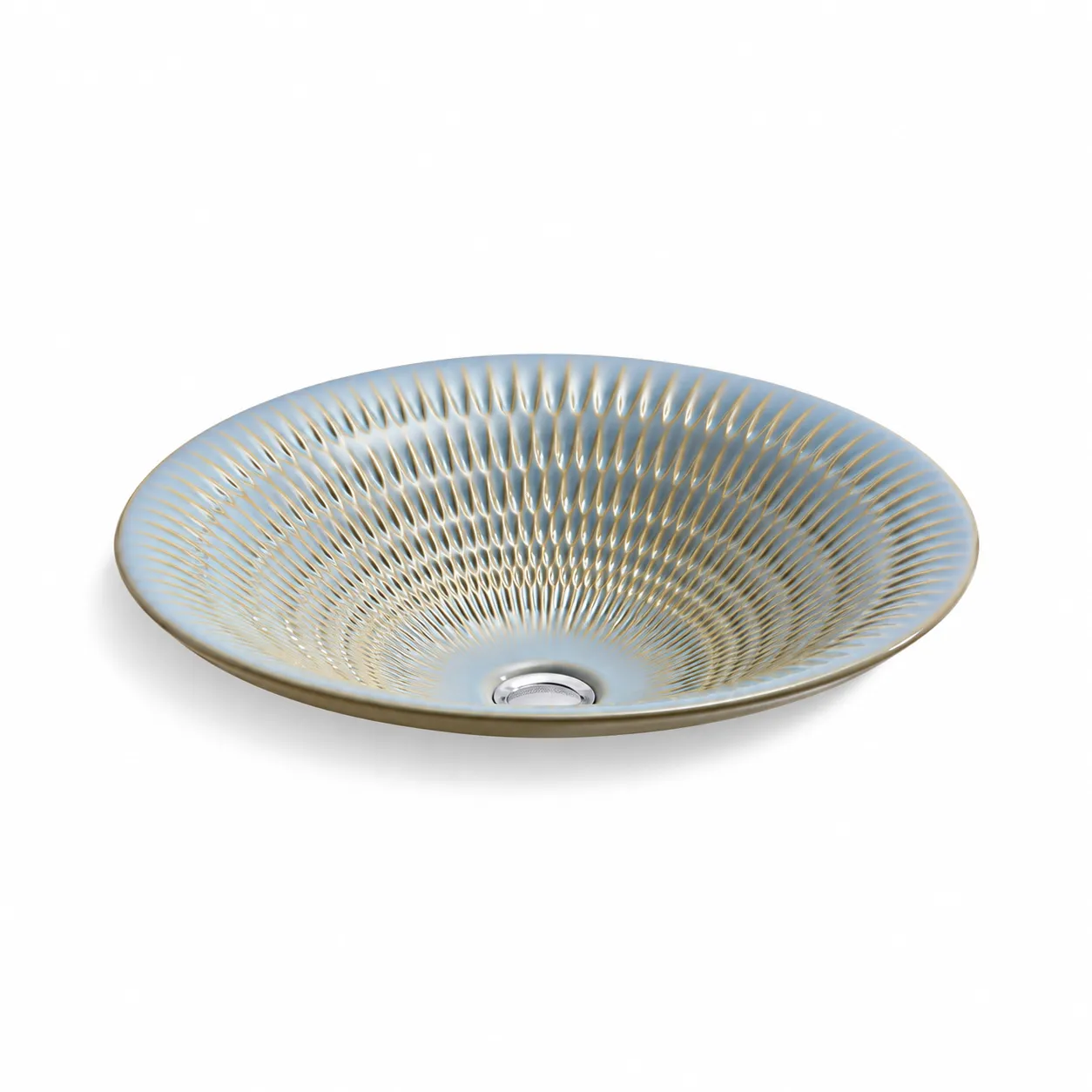 KOHLER Derring 波紋上嵌圓臉盆(44.9cm) K-17890-RL-RB3