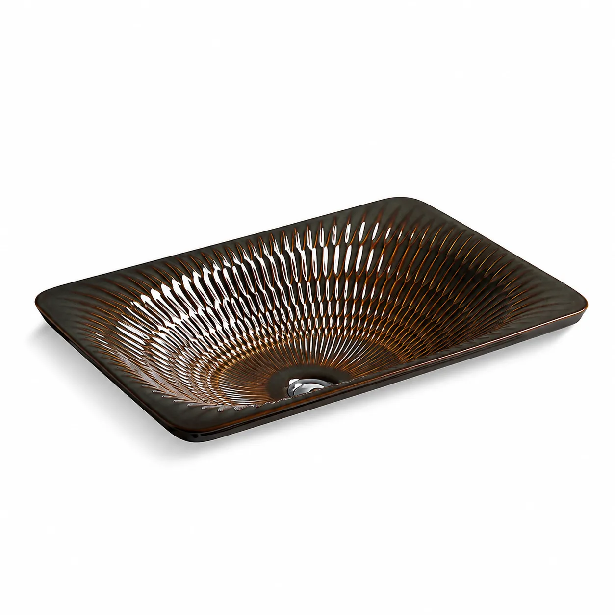 KOHLER Derring 波紋半嵌長方形盆(53.6cm) K-17916-RL-RB2
