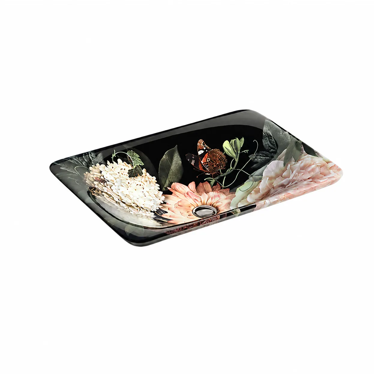 K-30334-DM1-0 KOHLER in Blush Floral™ on Carillon® Rectangle Wading Pool® 藝術盆(53.6cm) K-30334-DM1-0