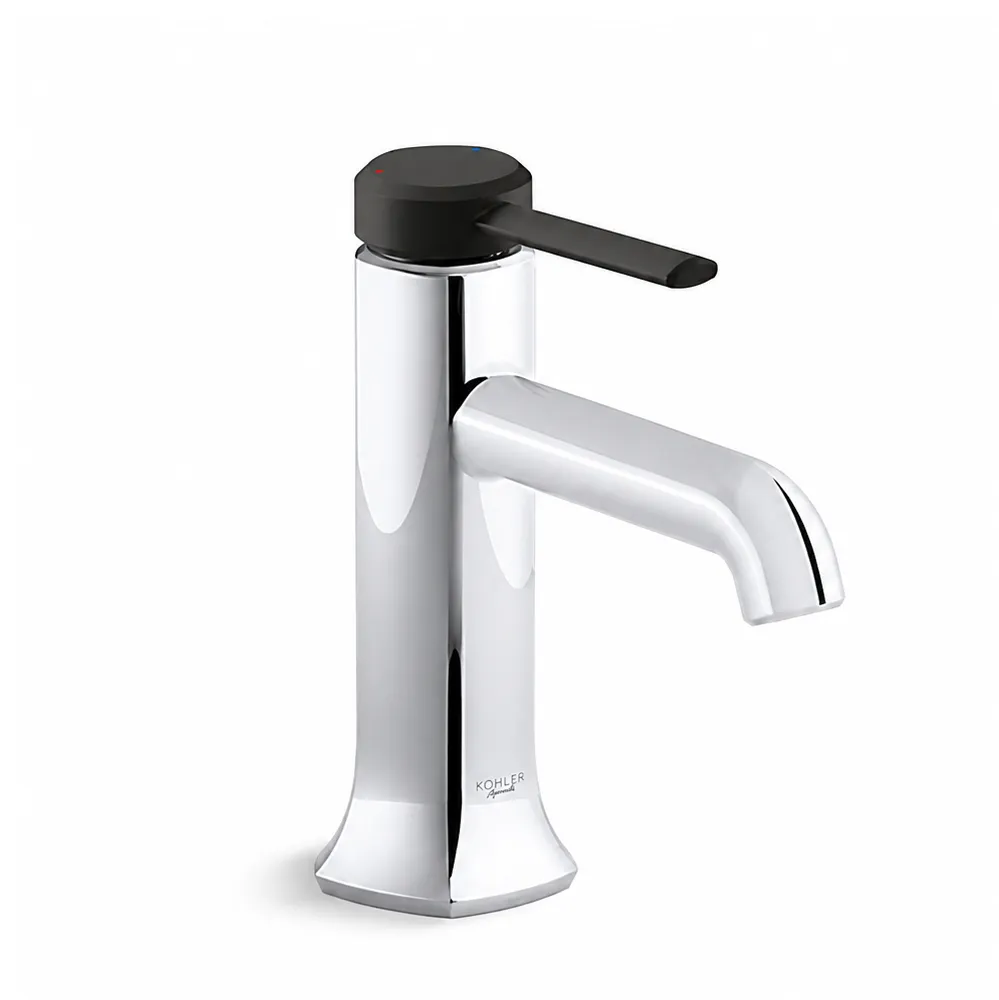 KOHLER Occasion 面盆龍頭(亮鉻+霧黑) K-EX27000T-4-CBL