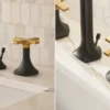 KOHLER Occasion 三件式臉盆龍頭(霧黑+摩登金) K-EX27100T-3-BMB