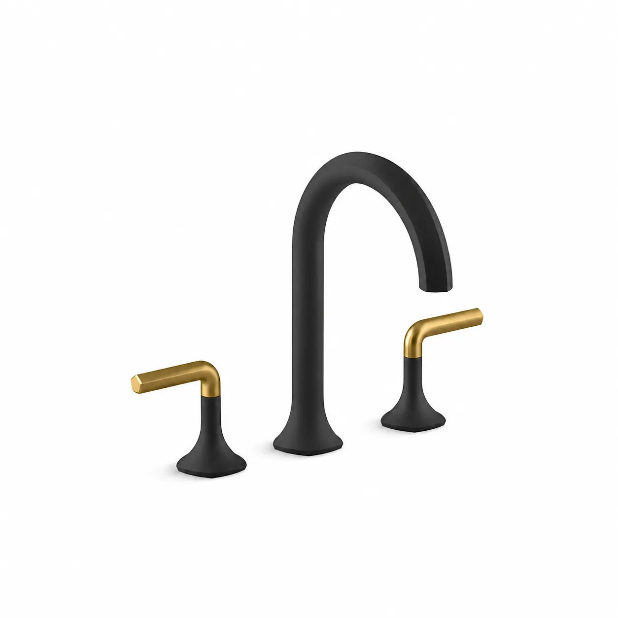 KOHLER Occasion 缸上型龍頭(霧黑+摩登金) K-EX27104T-4-BMB