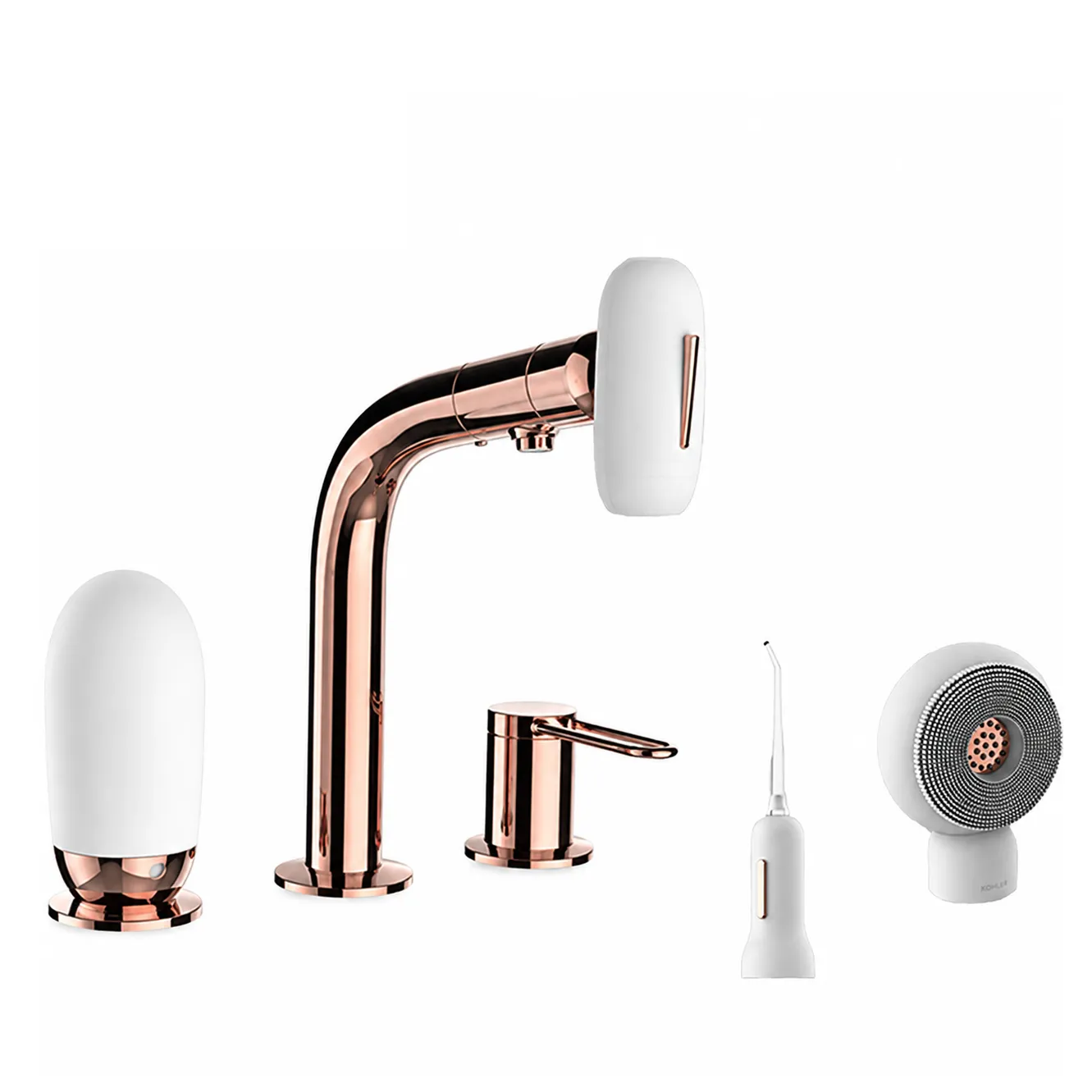 KOHLER Aleutian+ 三件式伸縮面盆龍頭(玫瑰金) K-R31808T-4A-RGD