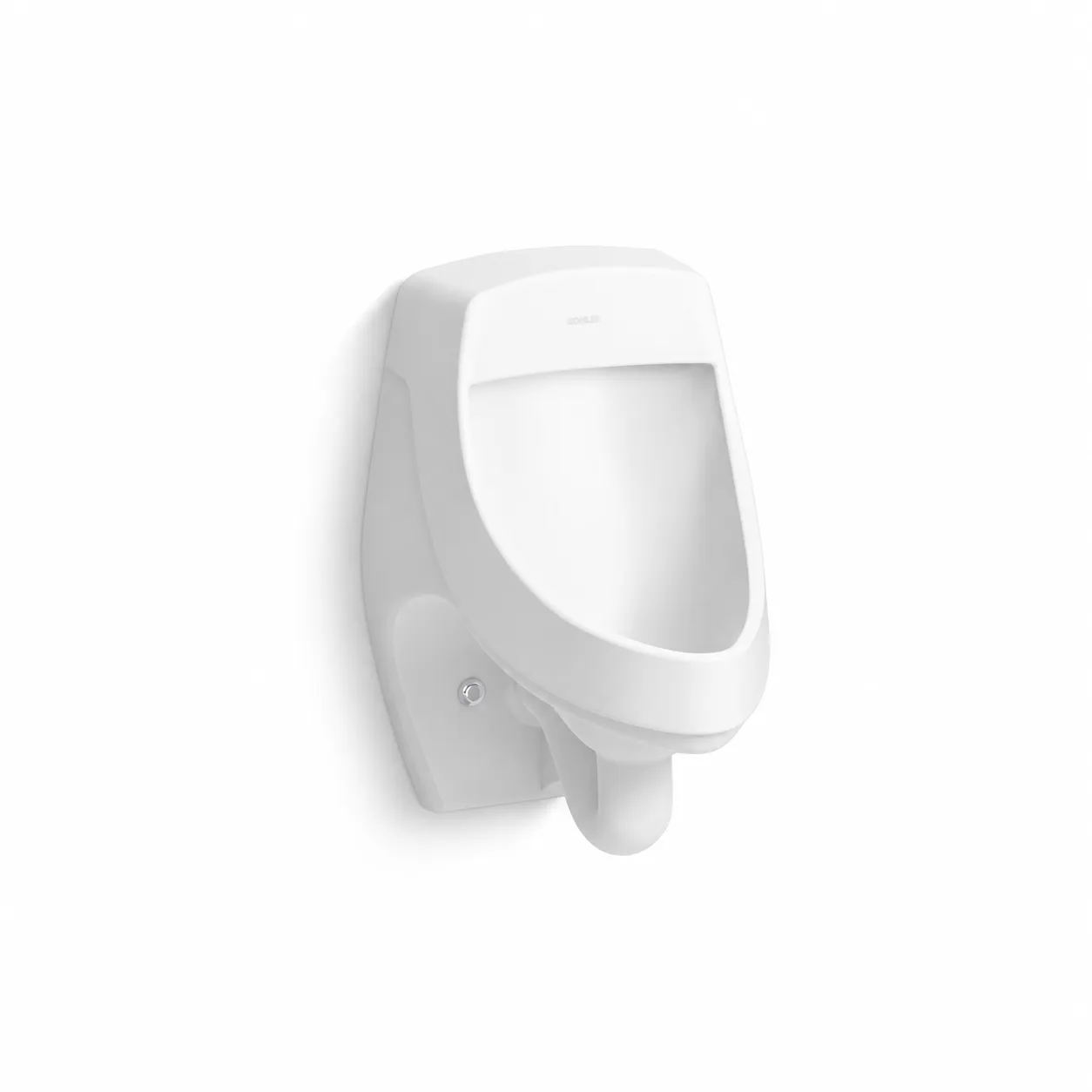 極簡白色壁掛式小便斗展品 KOHLER Dexter節水型小便斗 K-5016T-YER-0_K-5016T-YET-0
